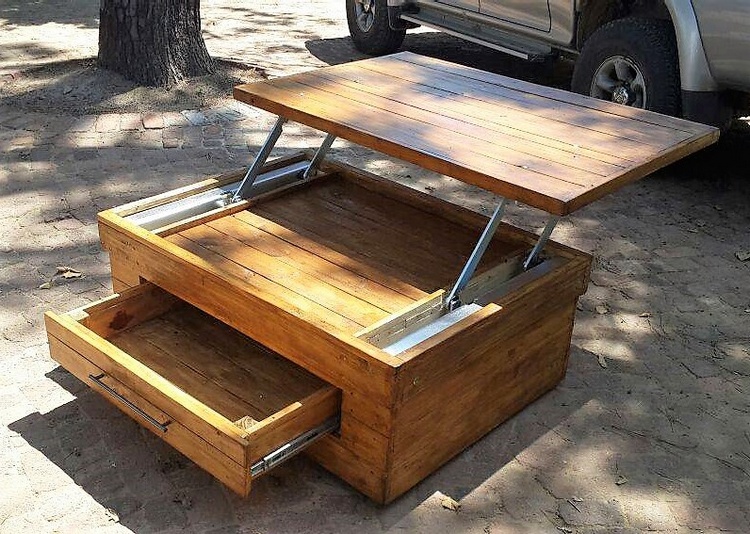 1 double up pallet table