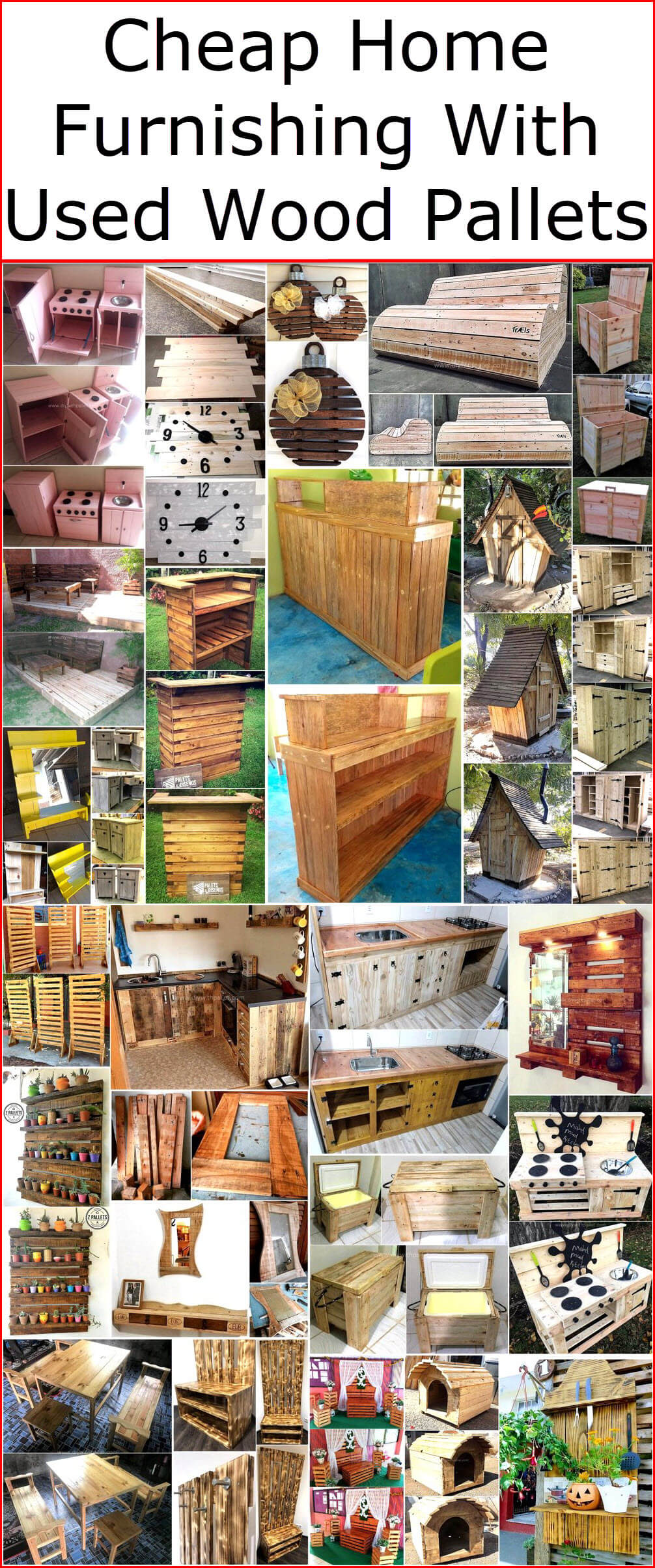 Cheap Home Furnishing With Used Wood Pallets