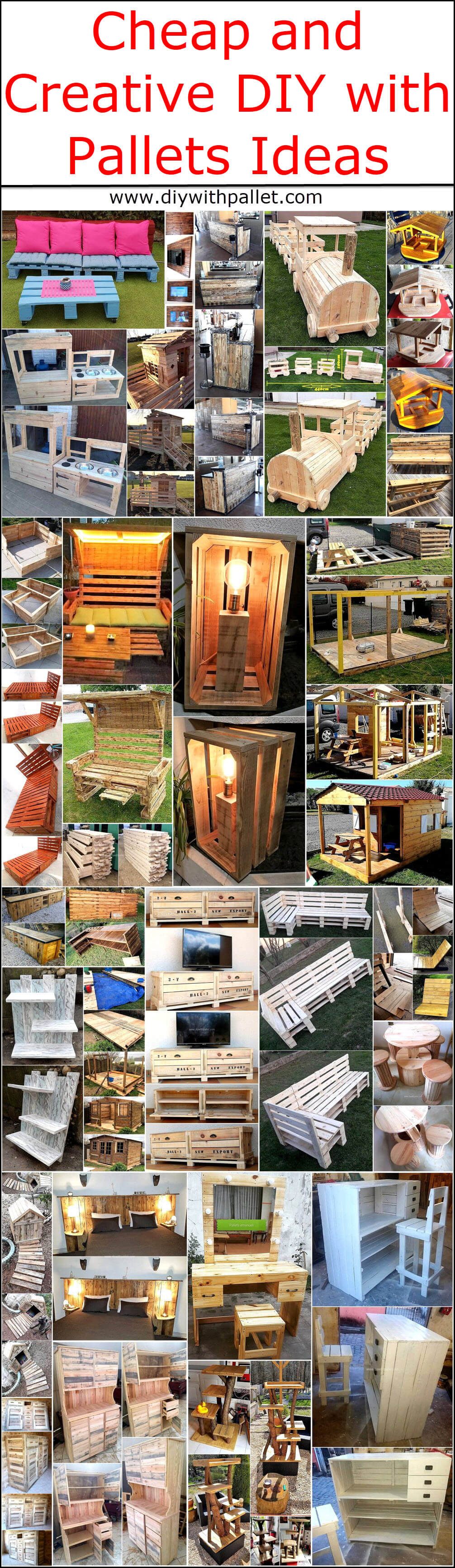 Cheap and Creative DIY with Pallets Ideas