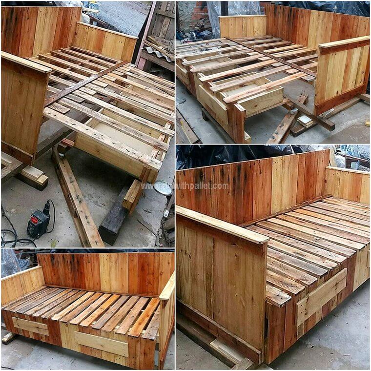 DIY pallet bench idea