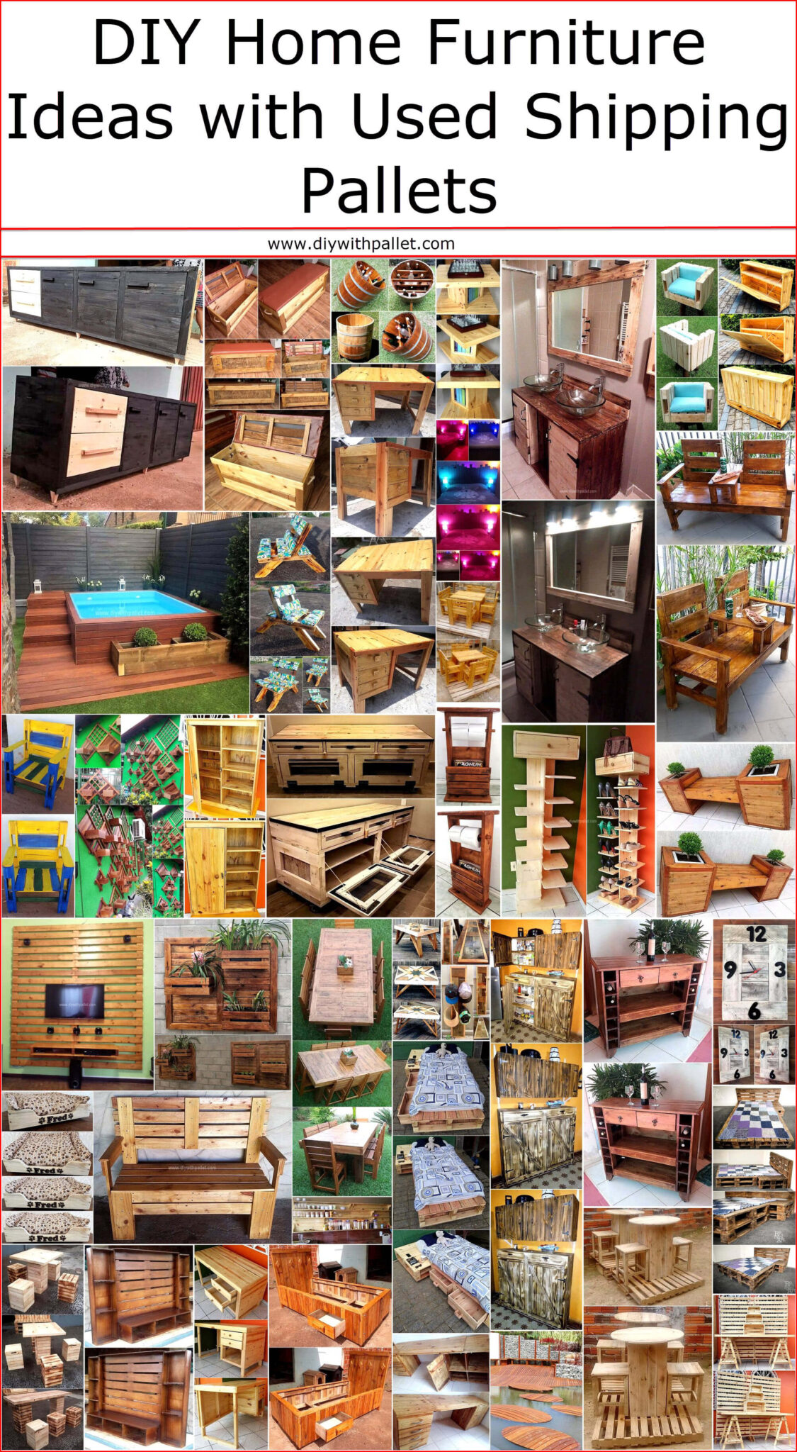 DIY Home Furniture Ideas with Used Shipping Pallets Wood Pallet Creations