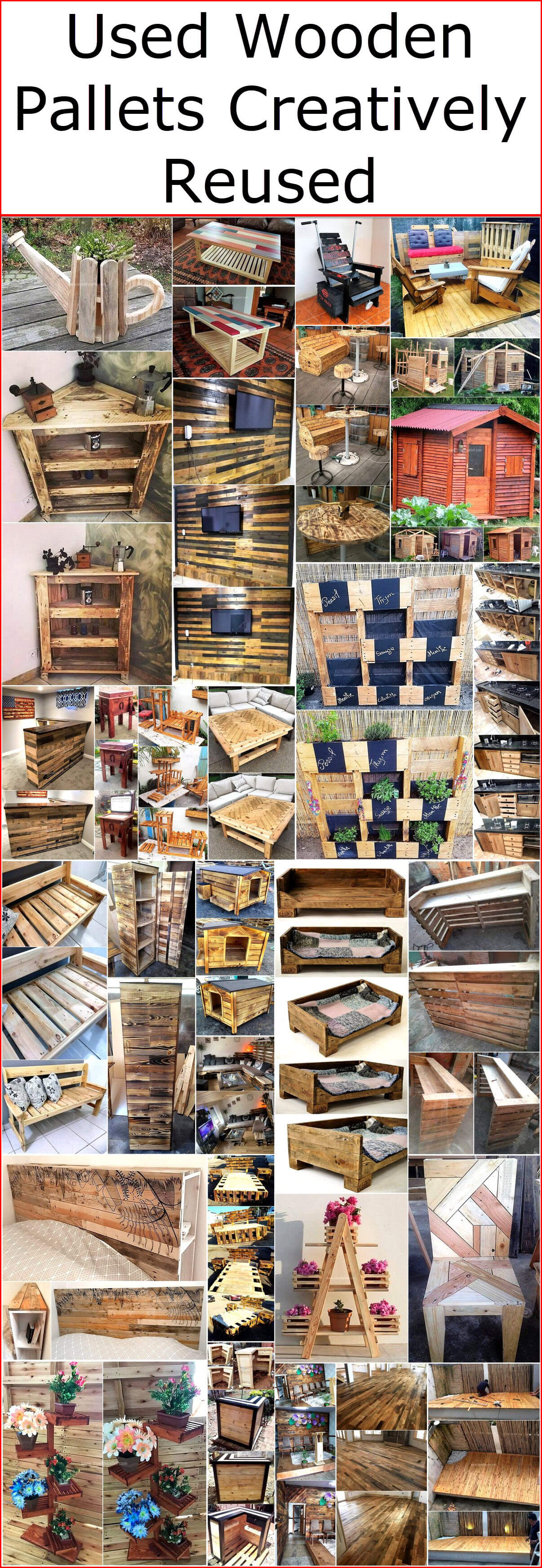 Used Wooden Pallets Creatively Reused