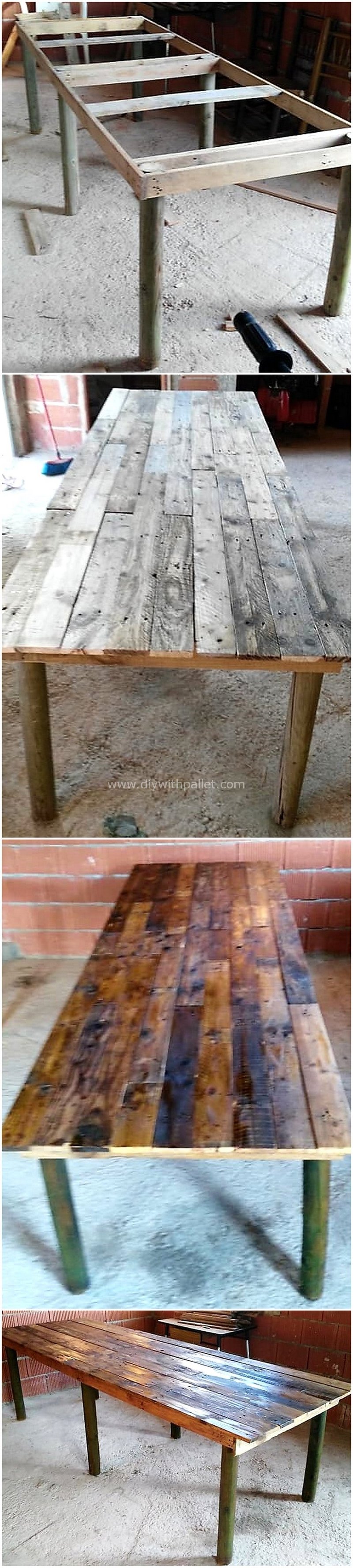 diy pallet dining table