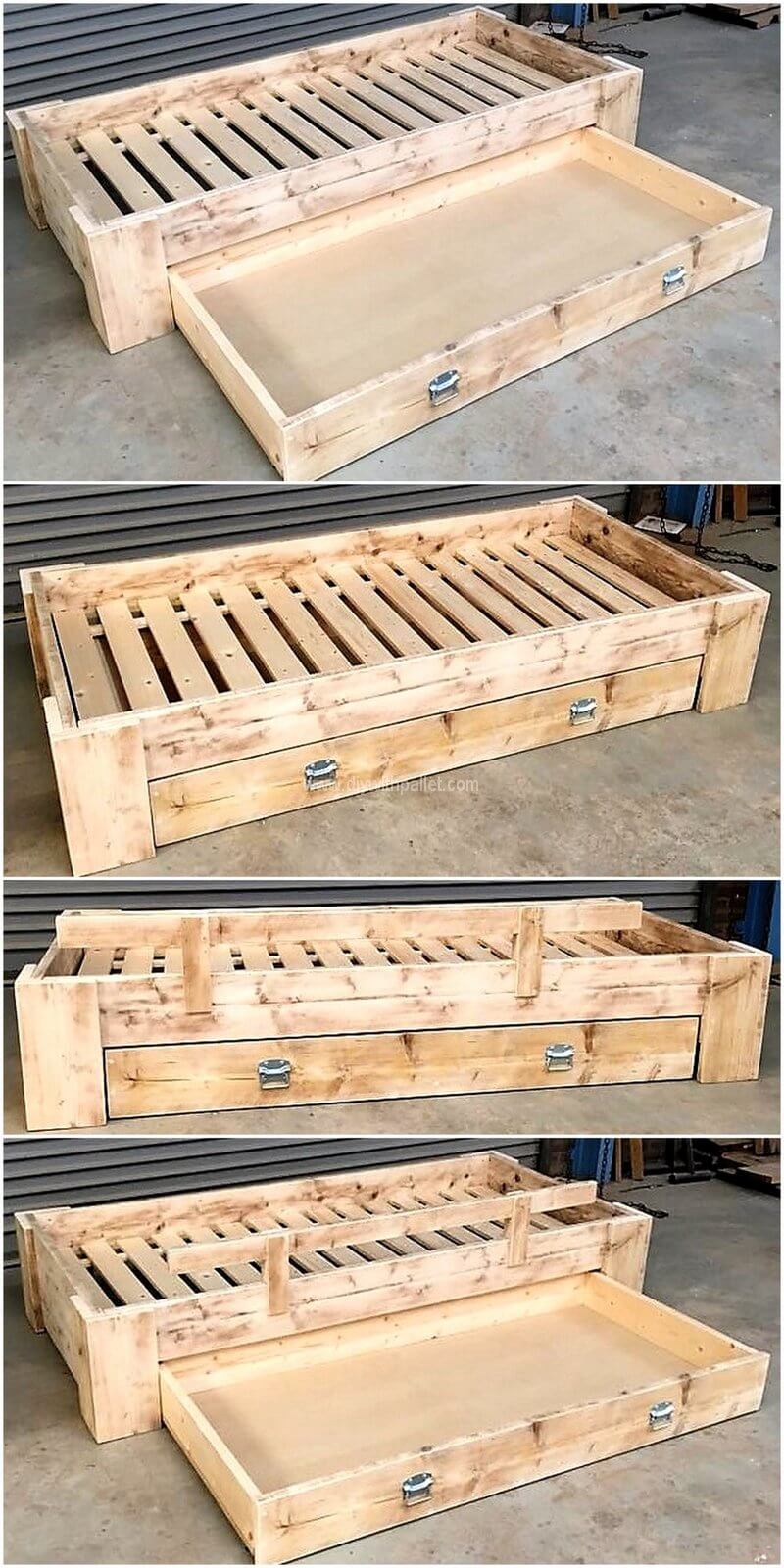 old pallet bed