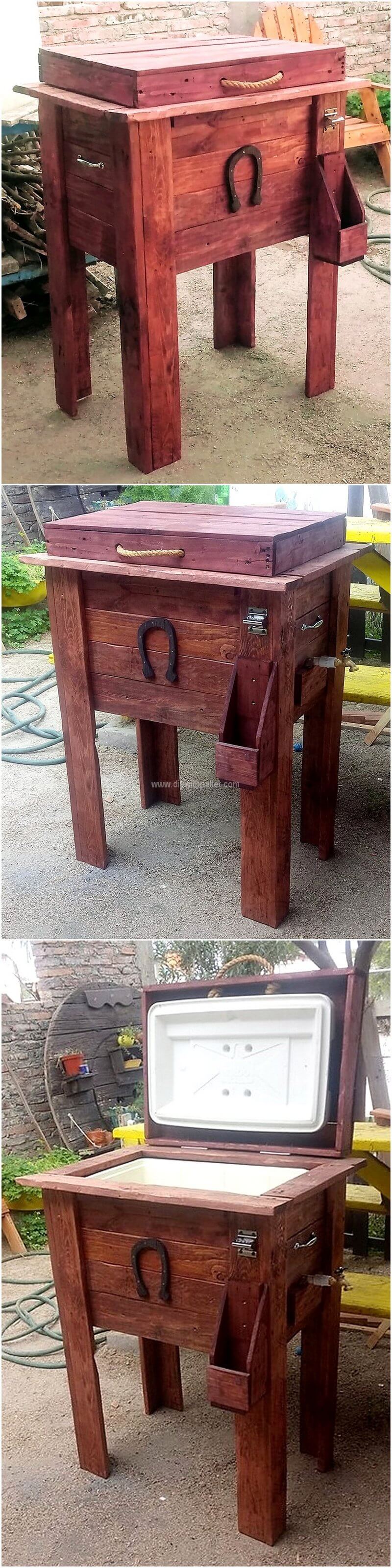 pallet Rustic Cooler