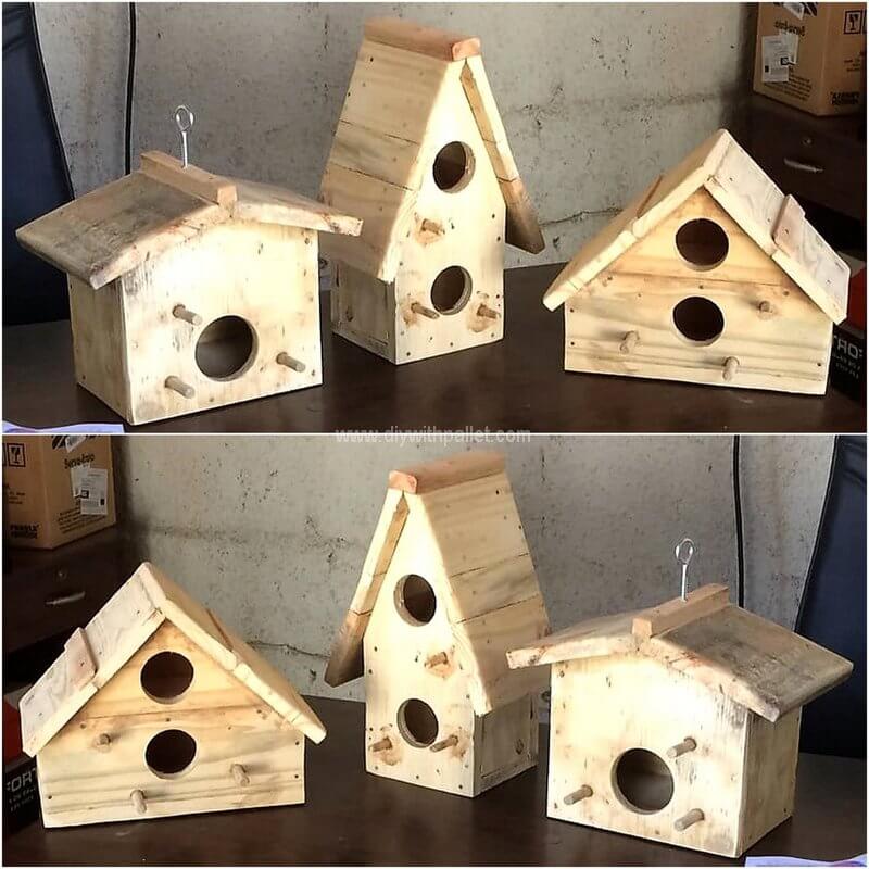 pallet bird houses
