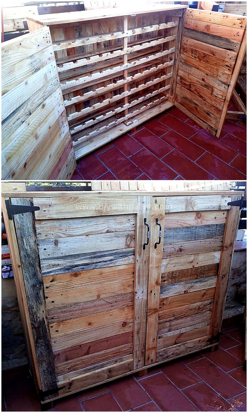 pallet bottles storage plan