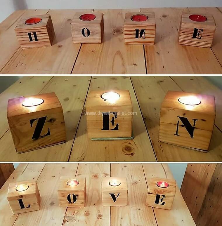 pallet candle art