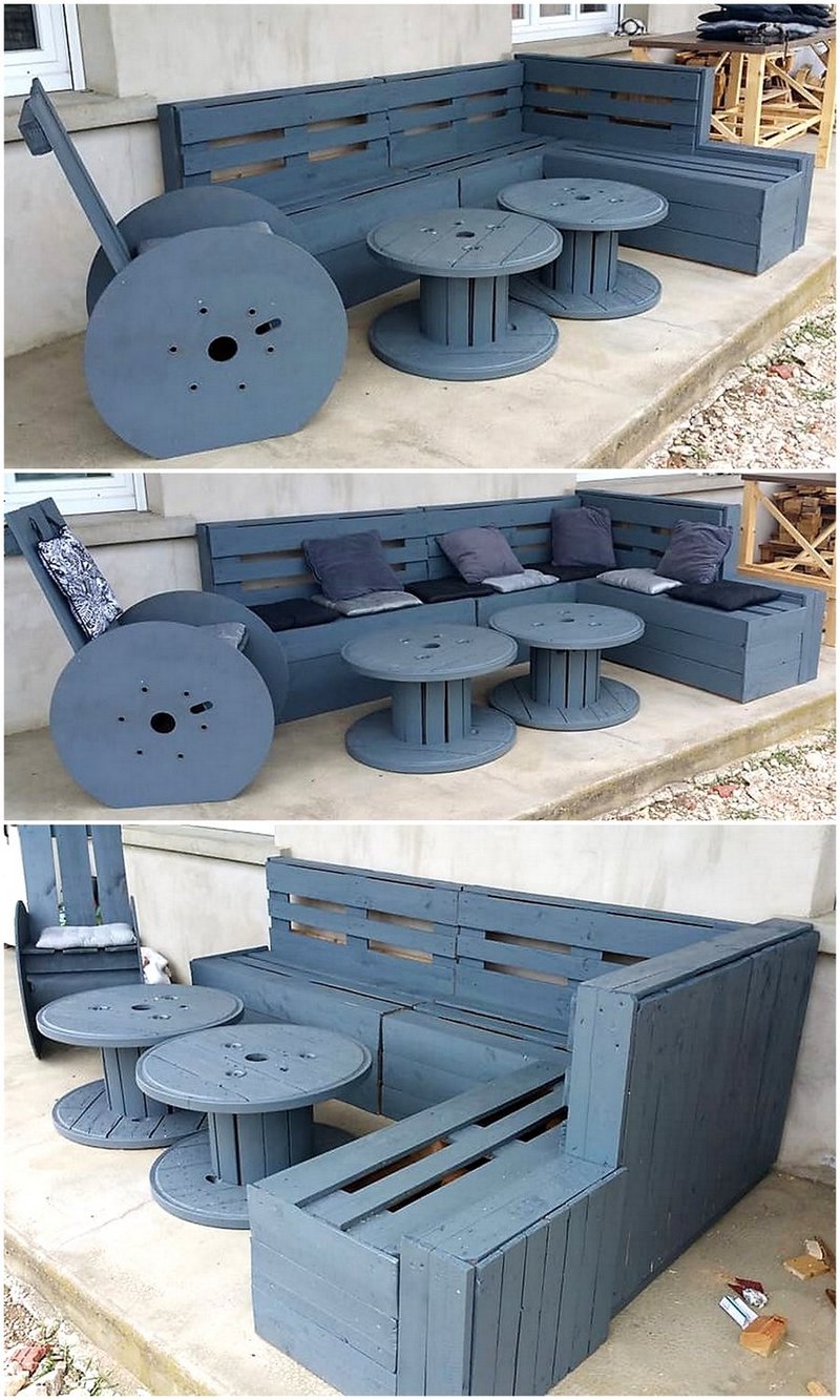pallet corner furniture idea