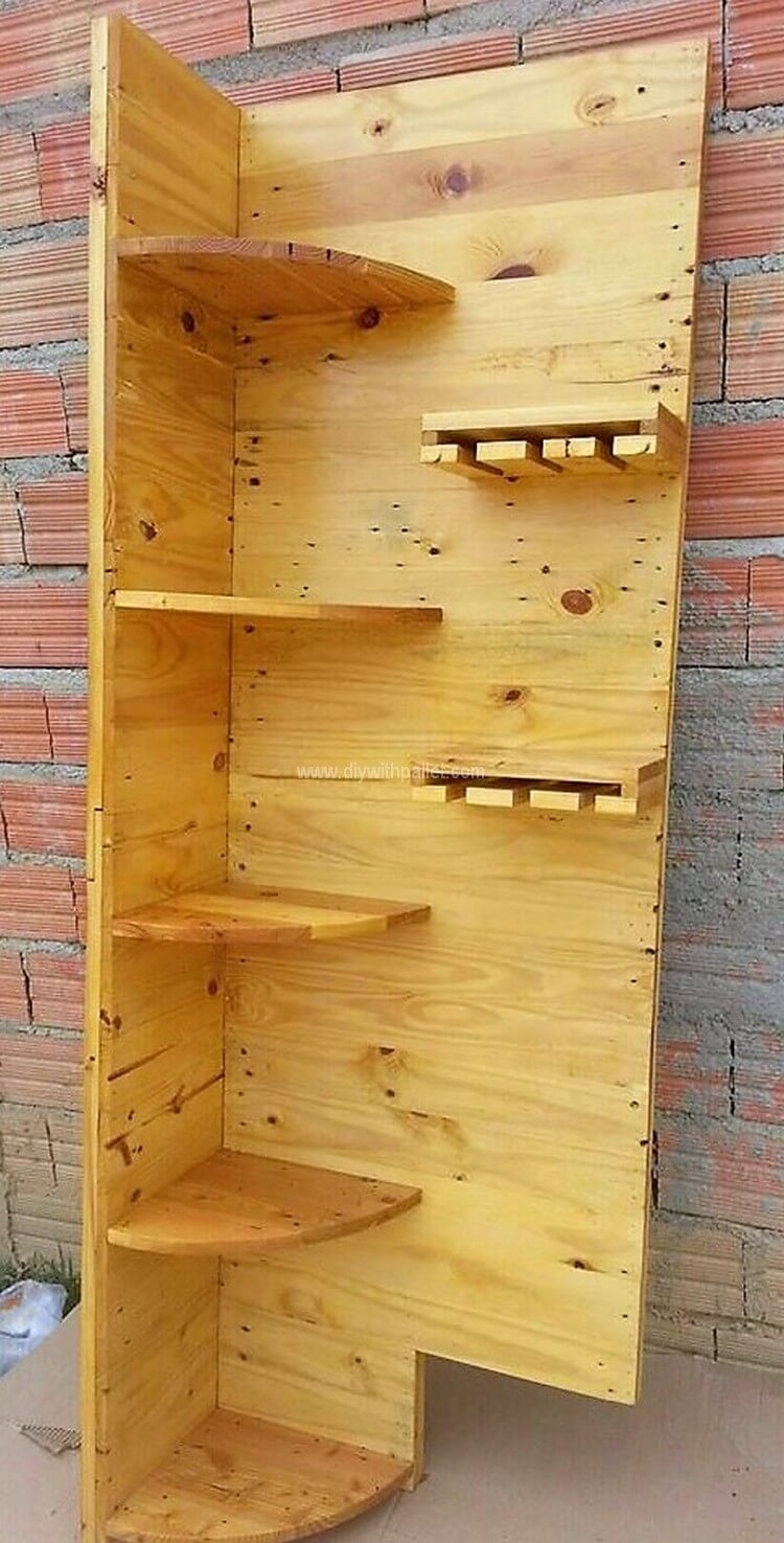 pallet corner shelving
