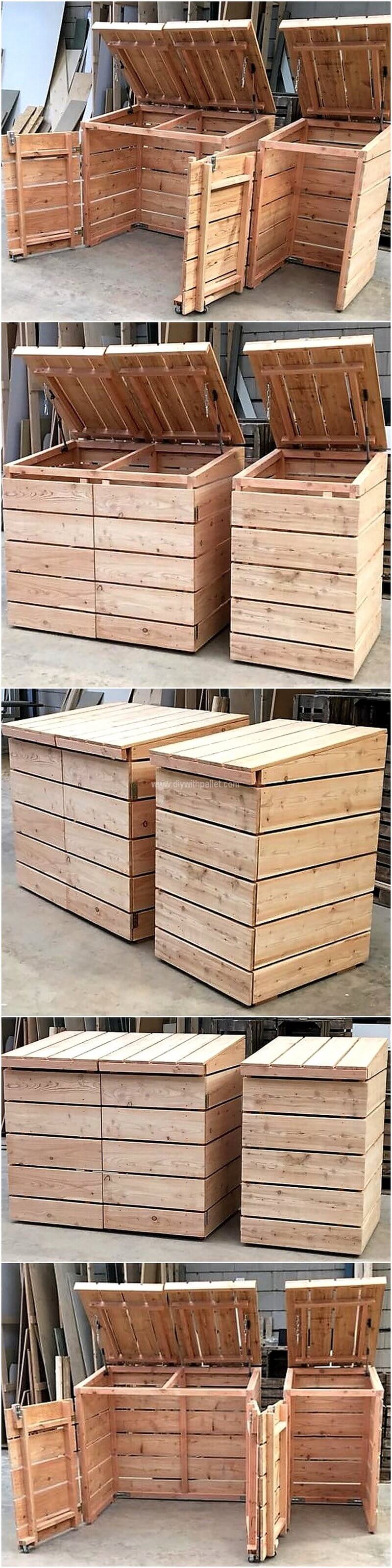 pallet dustbins