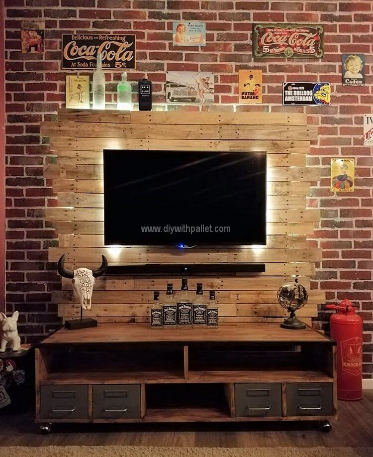 pallet entertainment centre