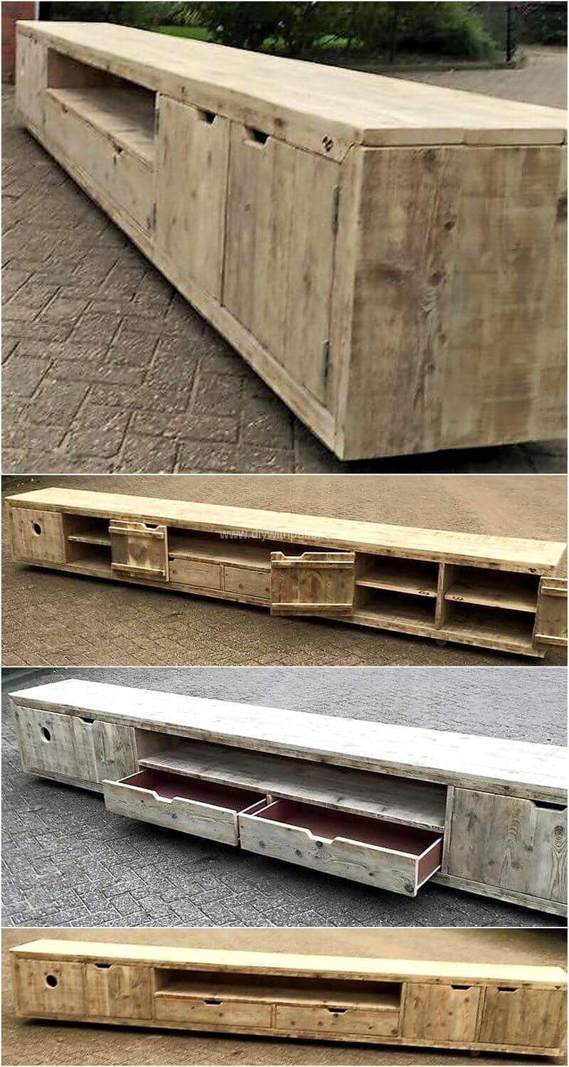 pallet giant media console
