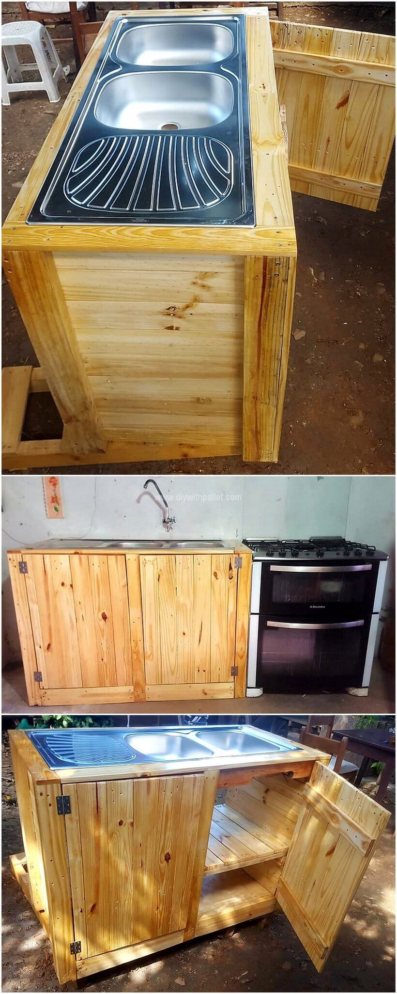 pallet kitchen sink