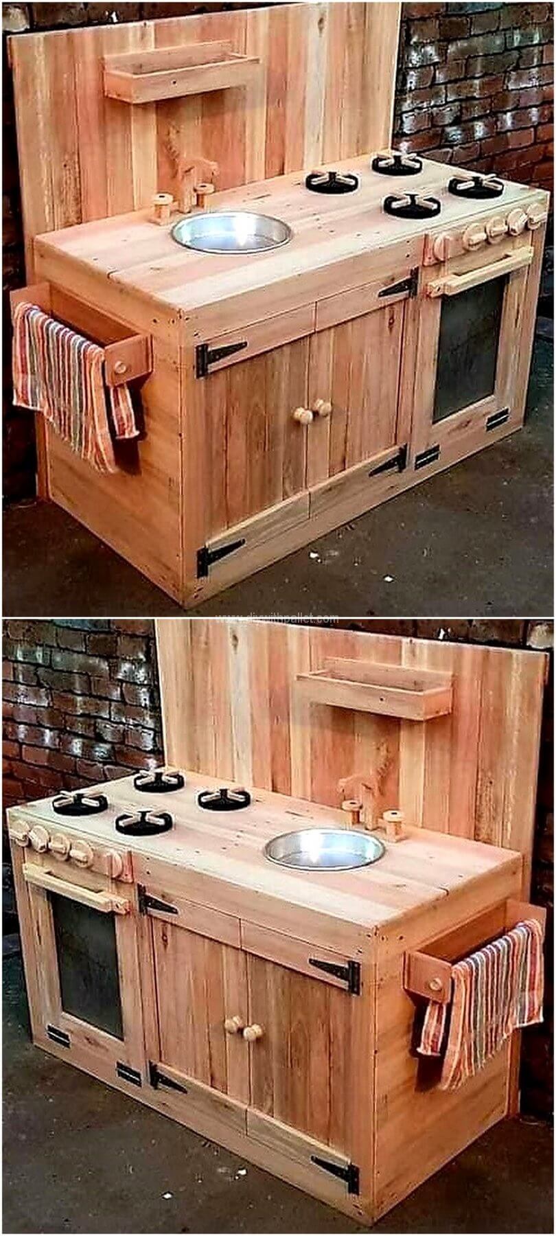 pallet mud kitchen