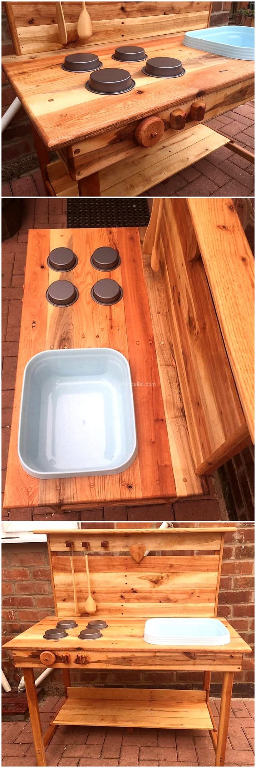 pallet mud kitchen