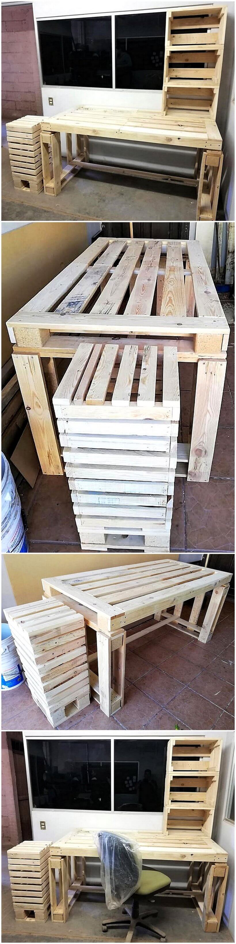 pallet office console