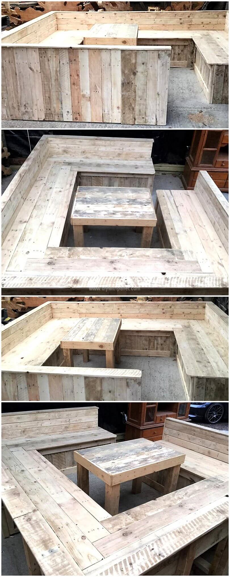 pallet outdoor couch set
