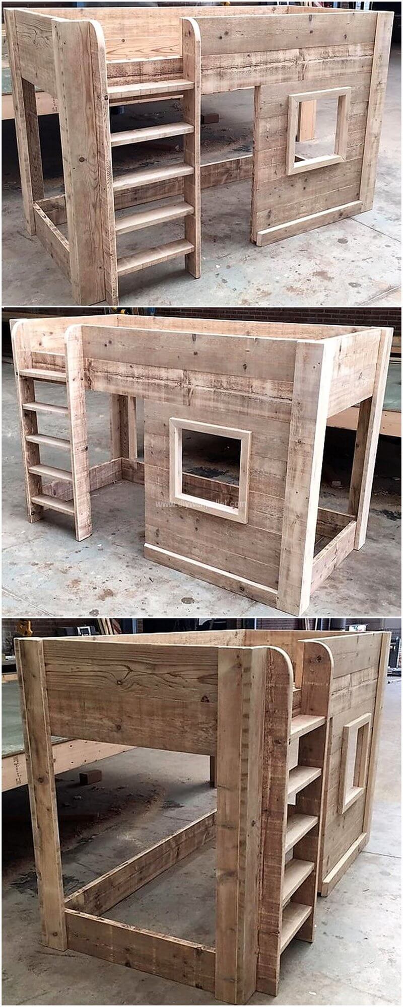 pallet playhouse bed