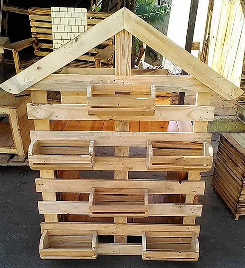 pallet pots stand