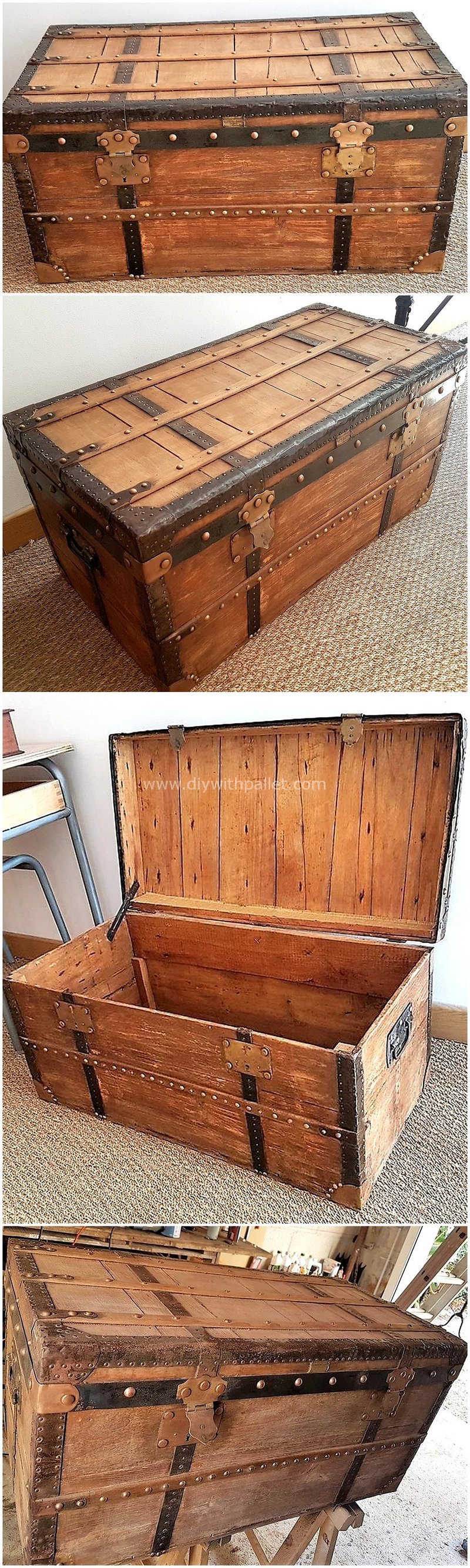 pallet rustic chest