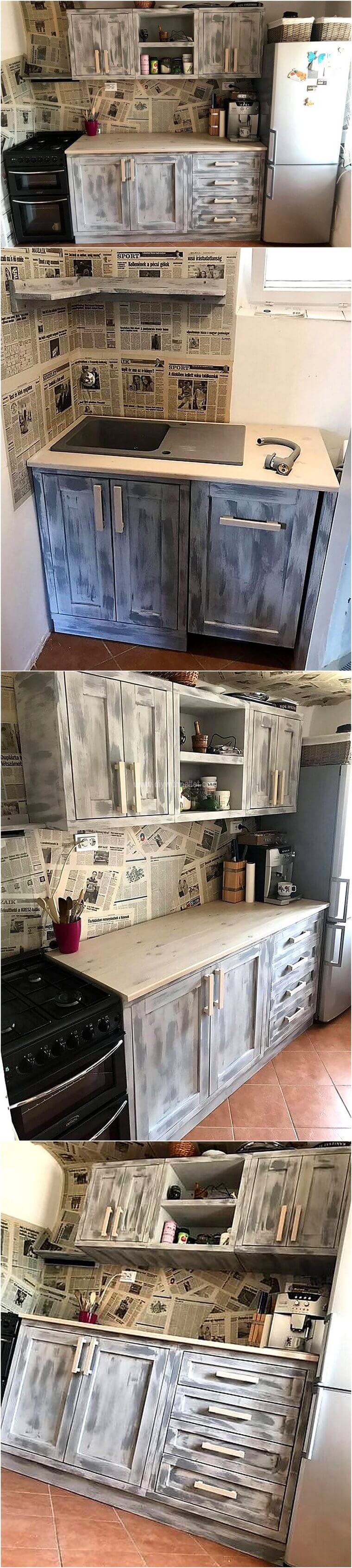 pallet rustic kitchen idea