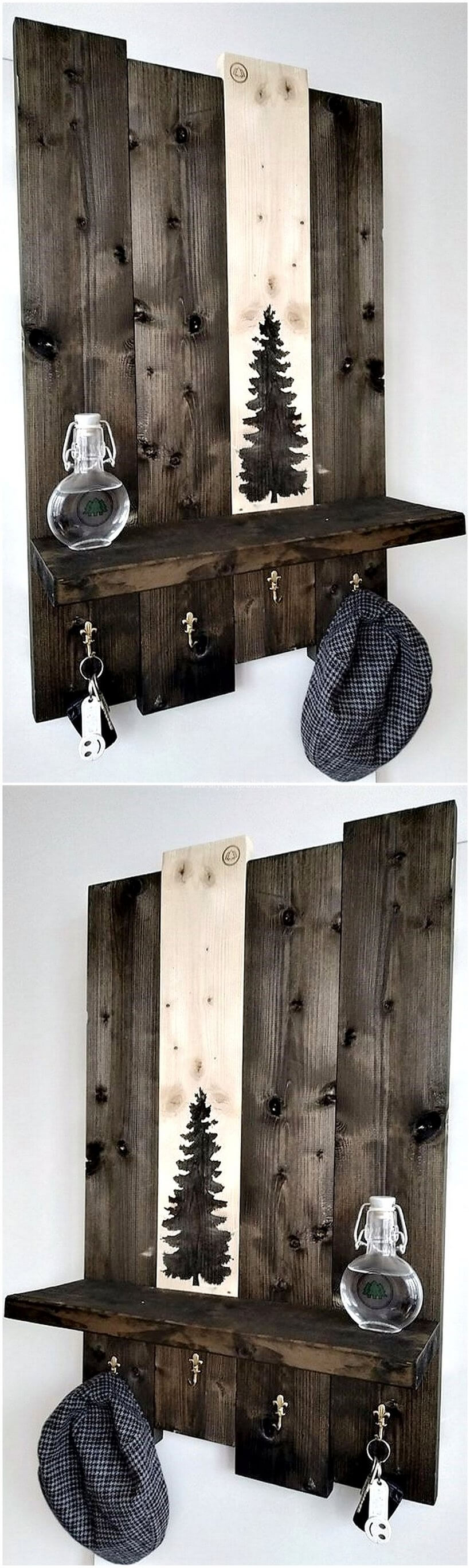 pallet rustic shelf