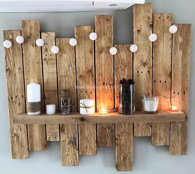 pallet rustic shelf