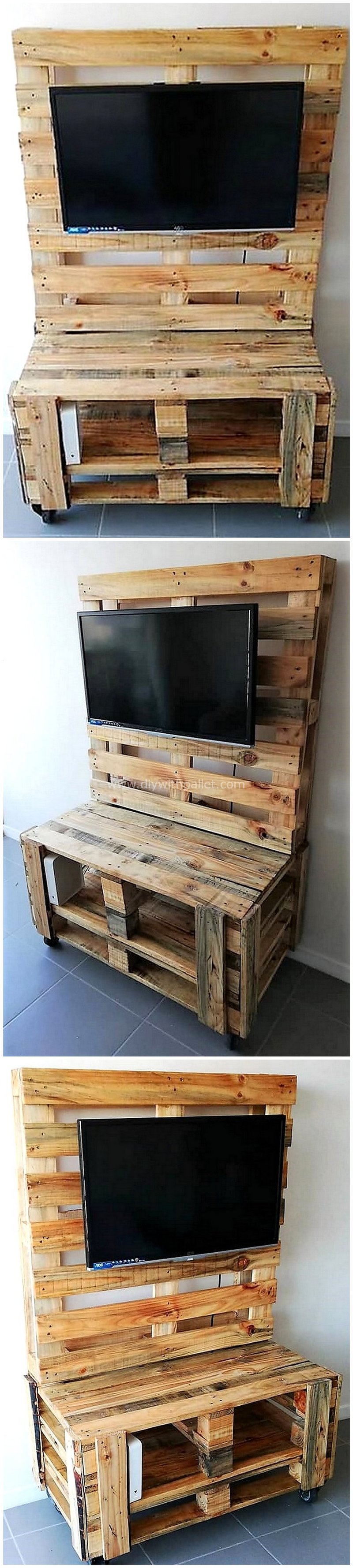 pallet rustic tv stand