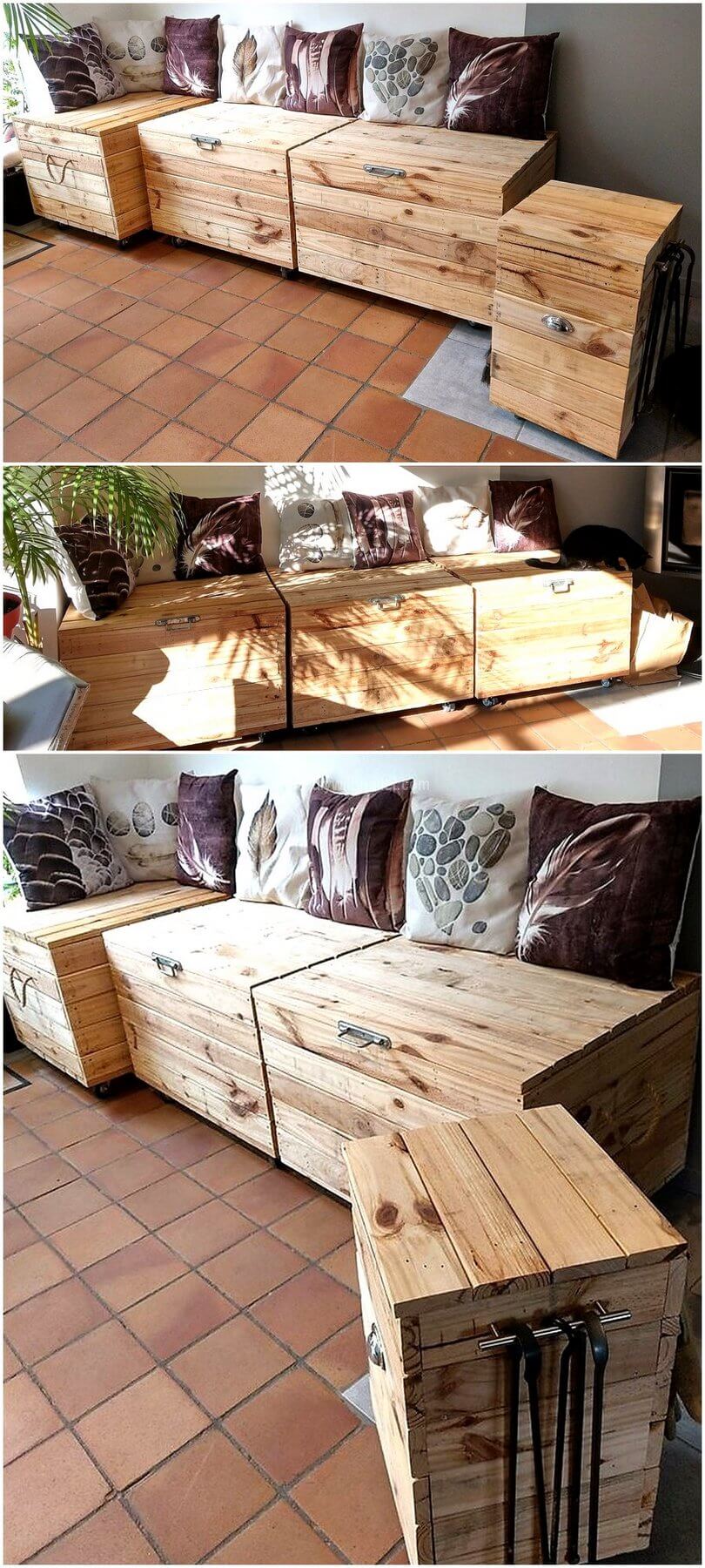 pallet seating and storage