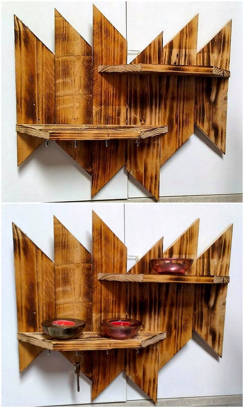 pallet shelf art