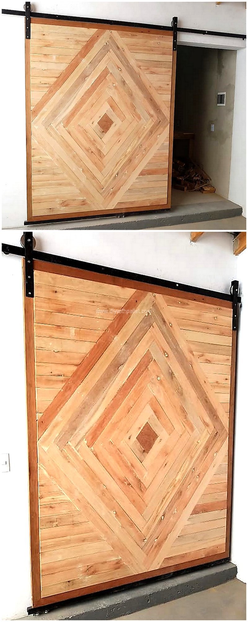 pallet sliding door