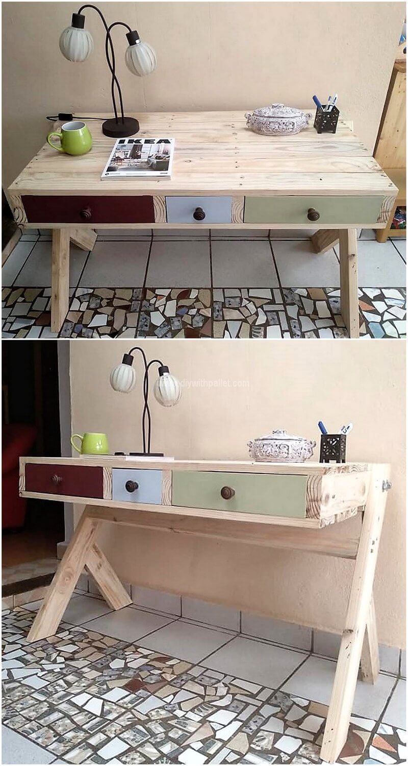 pallet study desk idea