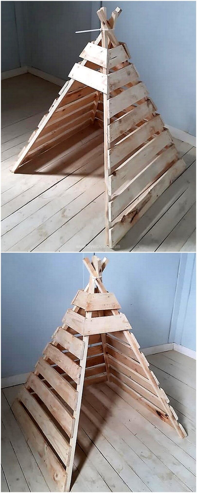 pallet teepee playhouse