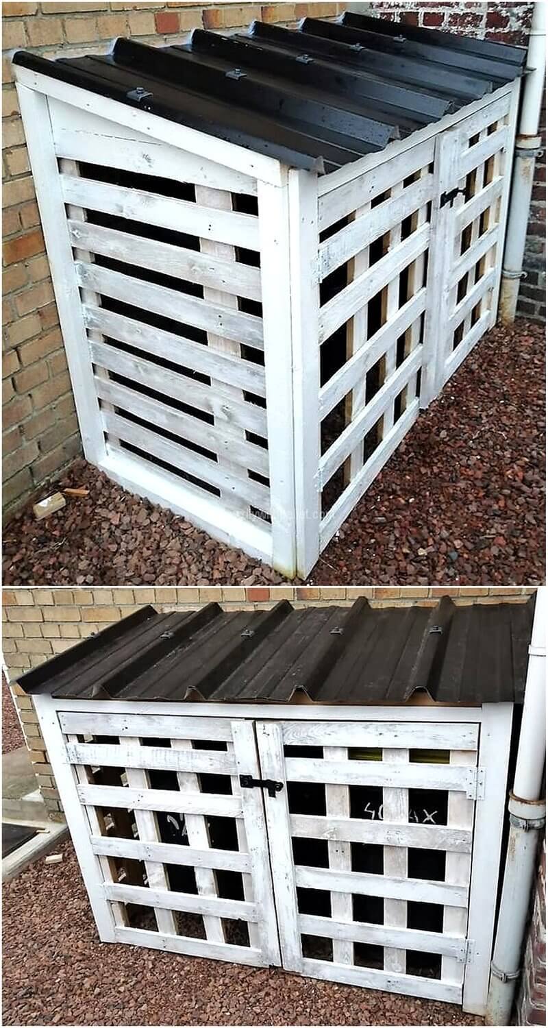 pallet trash can cover