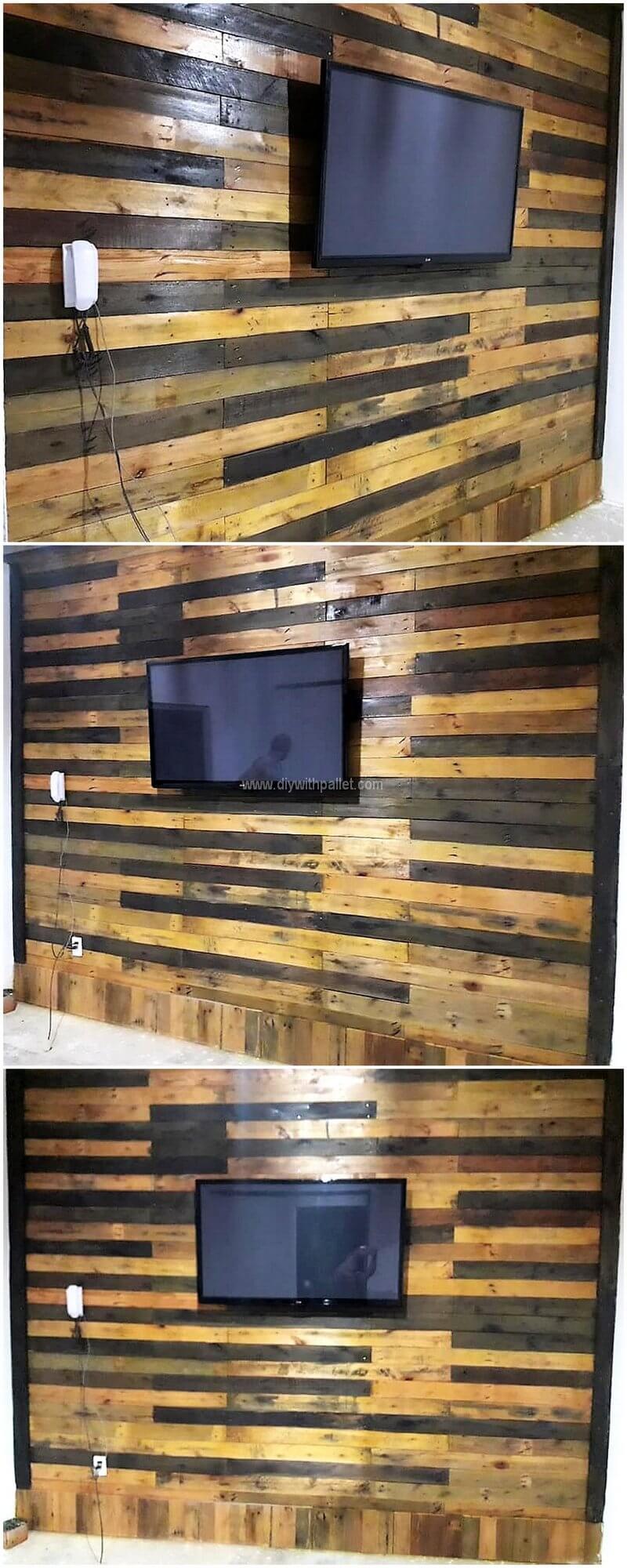 pallet wall works for lcd