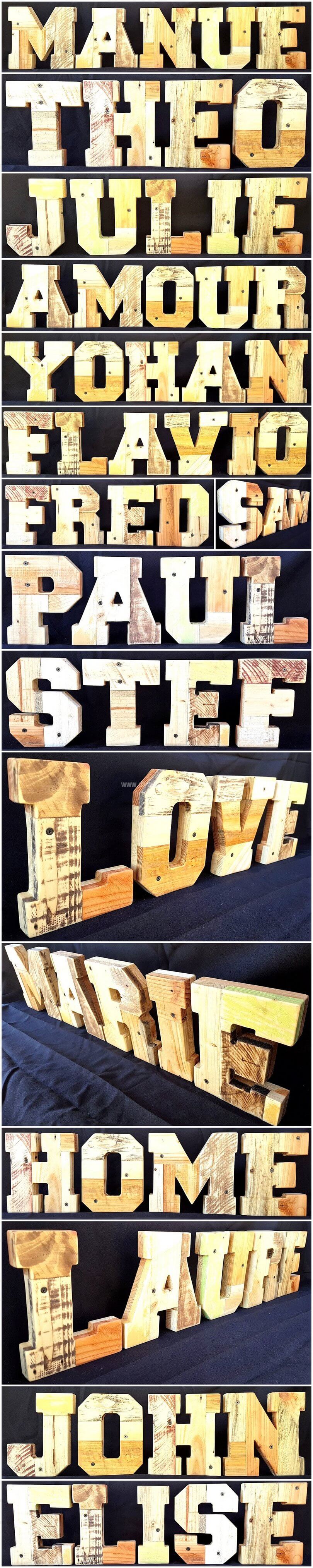 pallet word art crafts