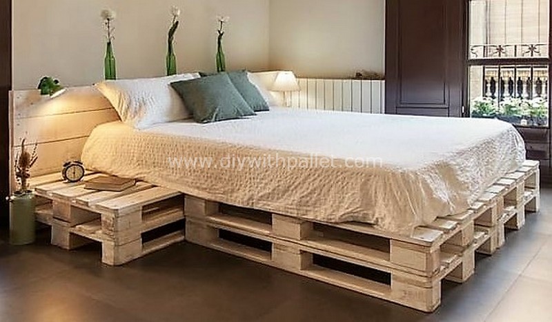 pallets made bed