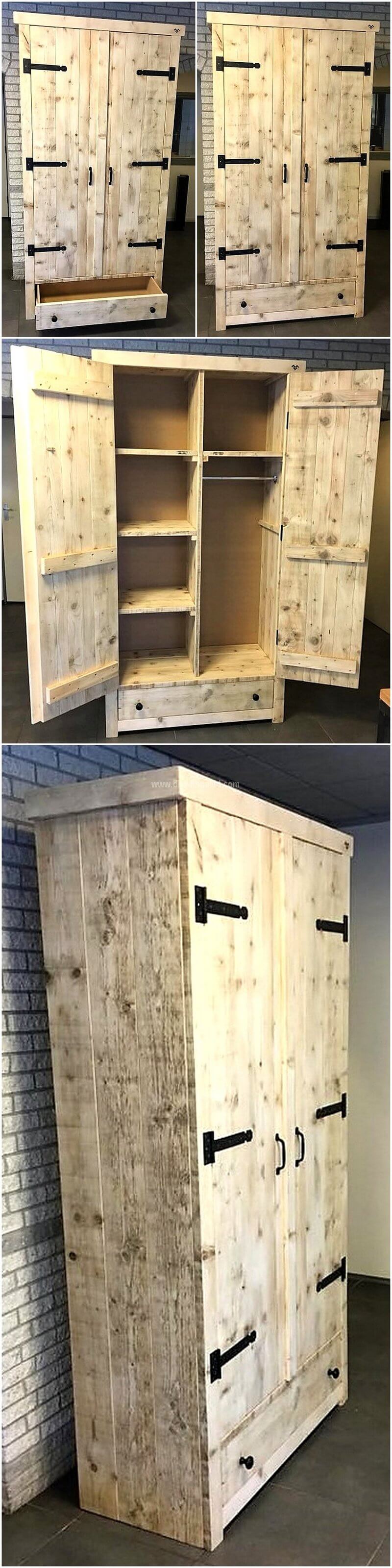 pallets made closet