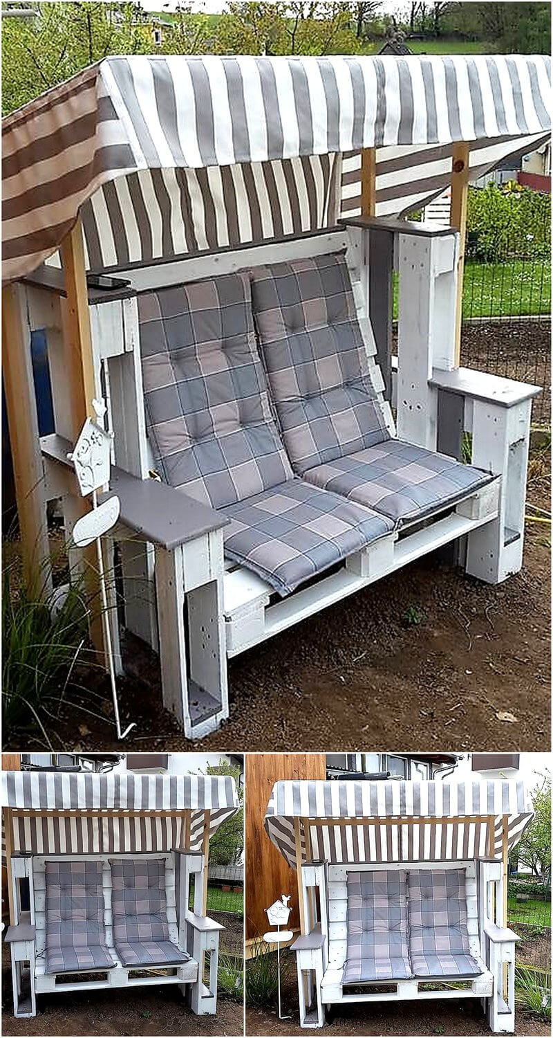 pallets strandkorb chair