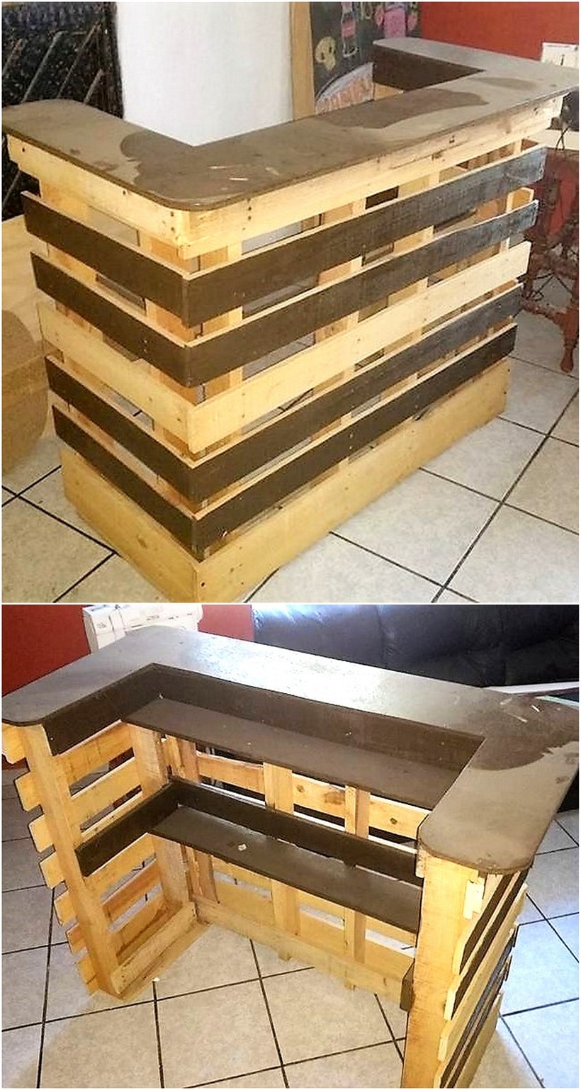 recycled pallet bar plan