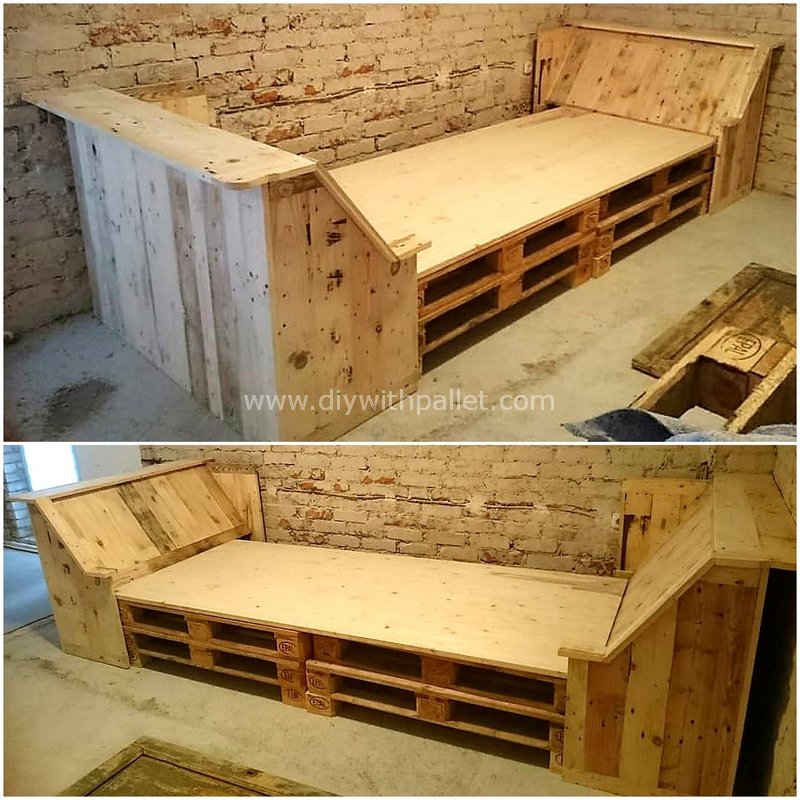 recycled pallet bed plan