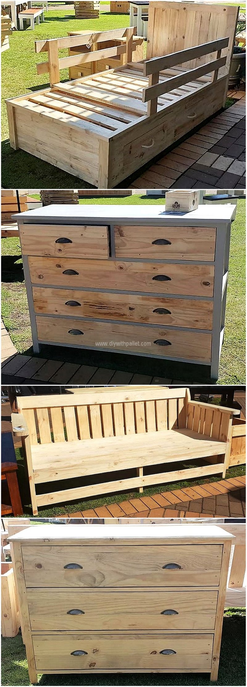 recycled pallets wooden furniture
