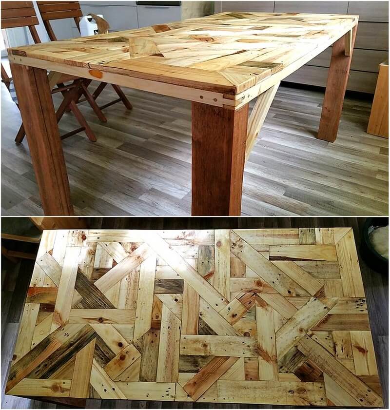 repurposed pallet table 1