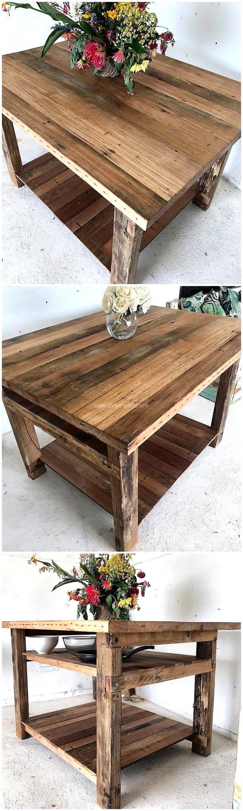 repurposed pallet table
