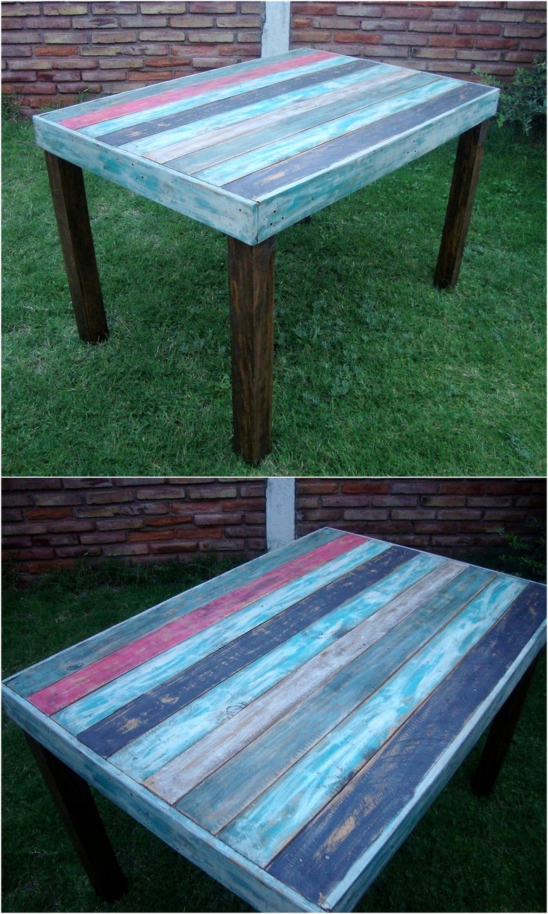 rustic pallet table