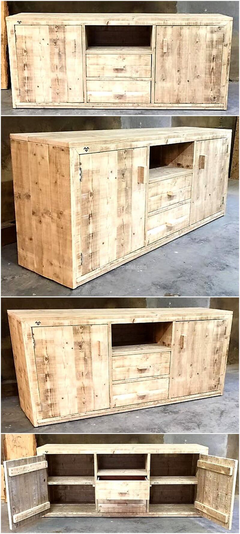 shipping pallets tv stand idea