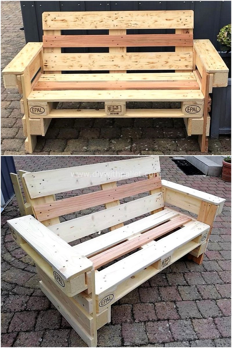 wood pallet bench