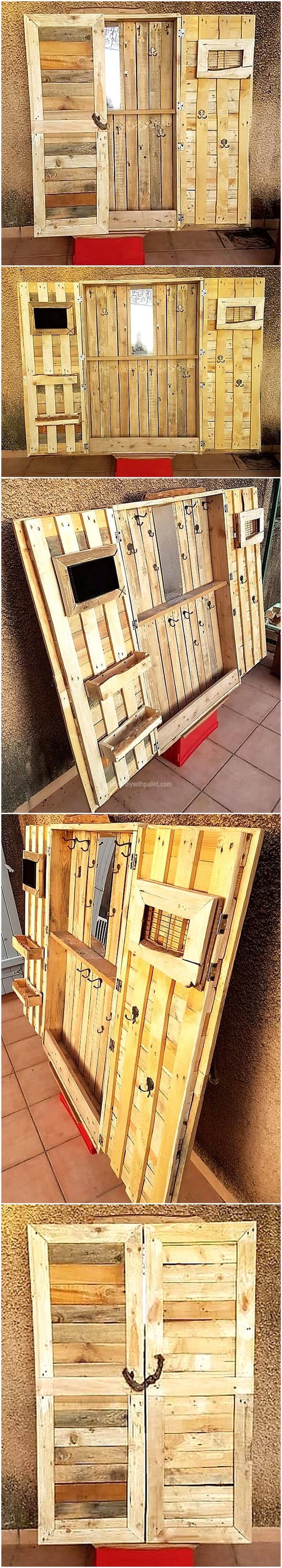 wood pallet closet idea