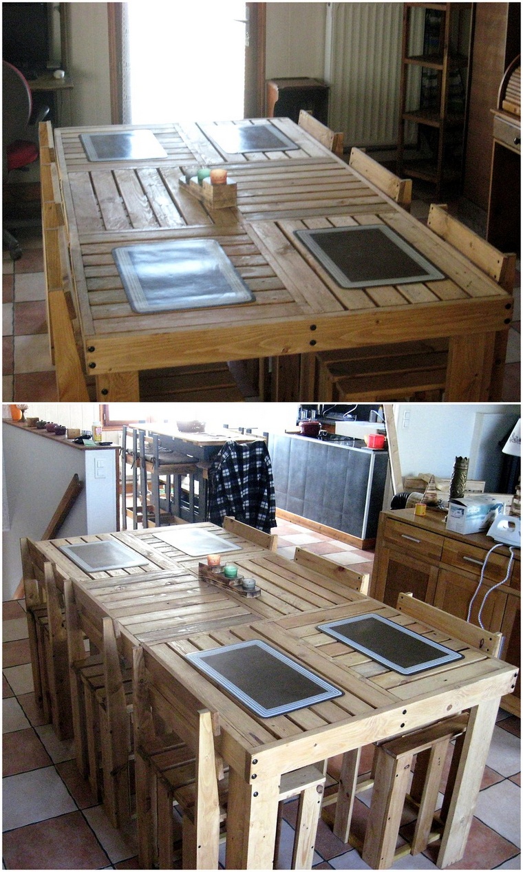 wood pallet dinning table